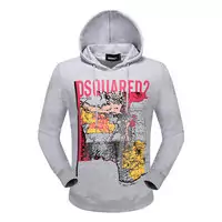 dsquared2 pull sweatshirts hoodies popular automne tourism map gray